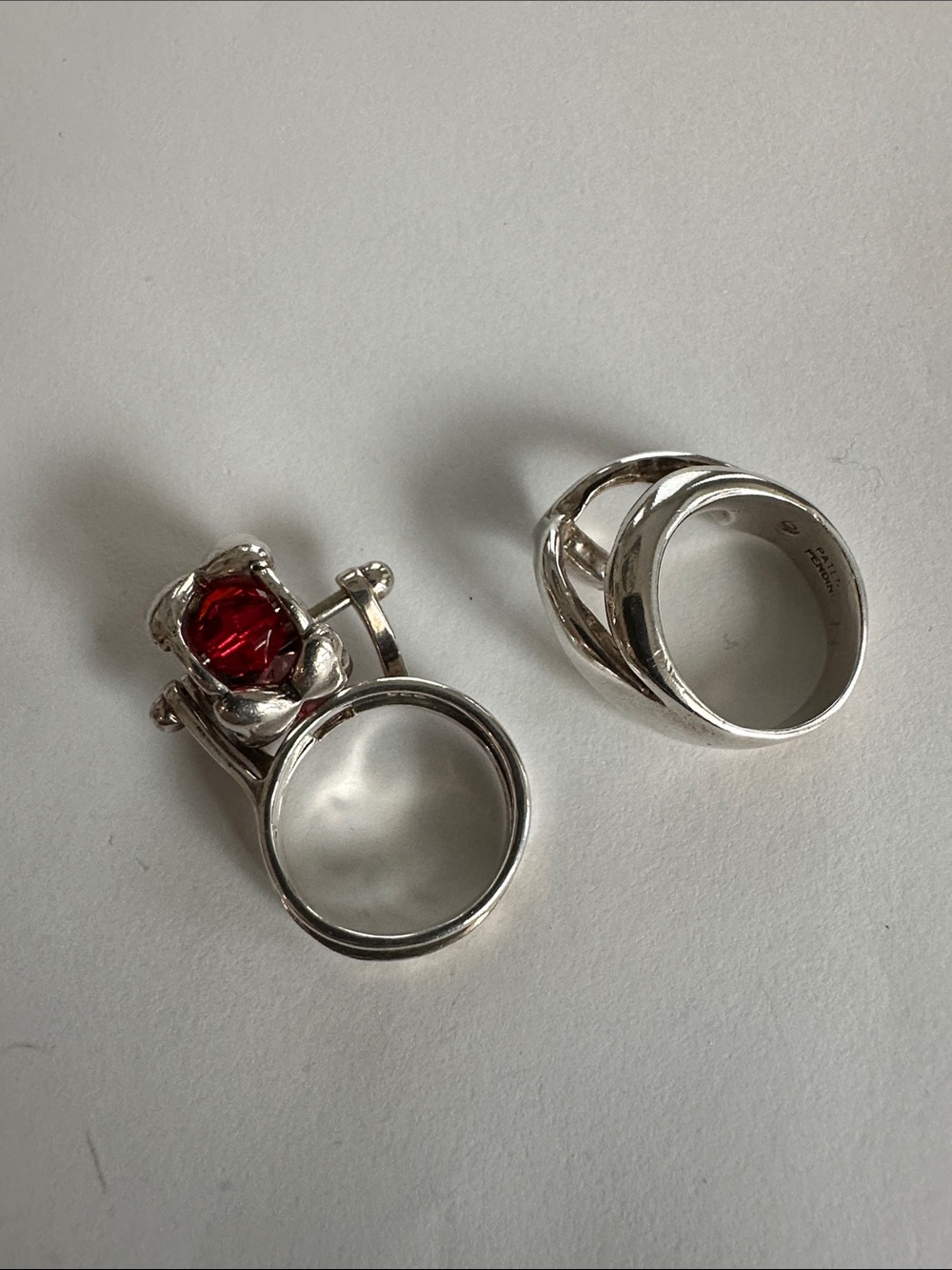 Pandora Sterling Silver Rings to hold troll beads - Picture 2 of 2